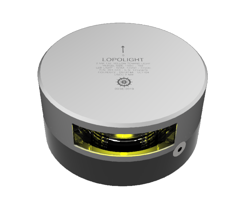 2nm yellow Towing, silver anodized